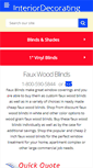 Mobile Screenshot of fauxwoodblindstore.com